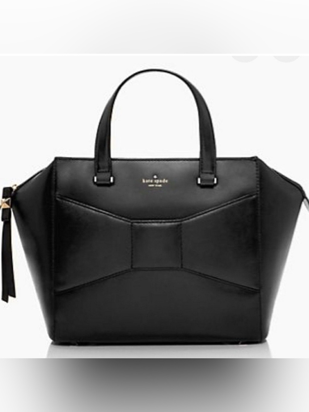 Kate Spade Large Park Ave Beau Bag Purse Handbag Black